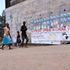 Covid sign in Kibera