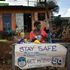 Face masks in Kibera