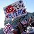 Supporters of US President Donald Trump