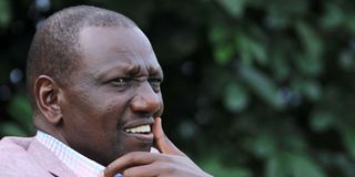 Deputy president William Samoei Ruto