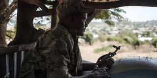A member of the Amhara Special Forces