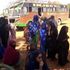 The bus that was shot at by suspected al-Shabaab militants in Mandera on January 11, 2021.