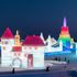 Ice sculptures at the Harbin Ice and Snow Festival in Harbin city in China's Heilongjiang province in January 2021.