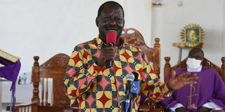 ODM party leader Raila Odinga