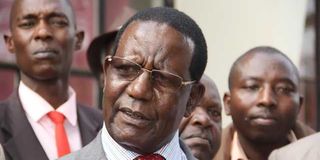 Former State House comptroller Abraham Kiptanui