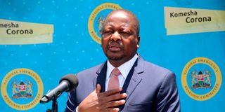 Health Cabinet Secretary Mutahi Kagwe