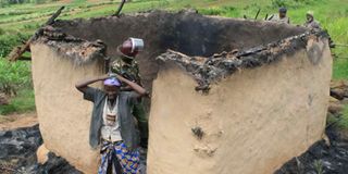Burnt house