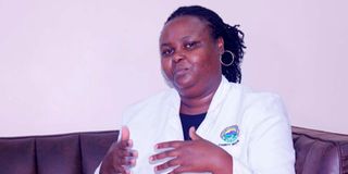 Meru County Non-Communicable Diseases Coordinator Lilian Karoki during the interview.