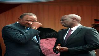 President Uhuru Kenyatta and William Ruto