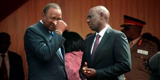 President Uhuru Kenyatta and William Ruto