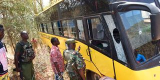 Mogil Secondary School bus