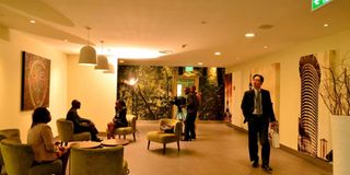 A lounge at the JKIA