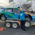 The Skoda Fabia of Ugandan driver Amanraj Singh Rai, navigated by Kenya’s Gurdeep Panesar