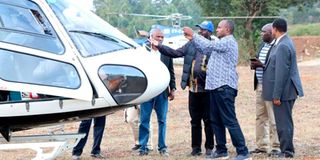 ODM leader Raila Odinga chopper stoned attacked kibor kabenes