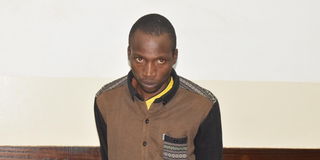 Abdulahi Erono at the Kibera law courts.