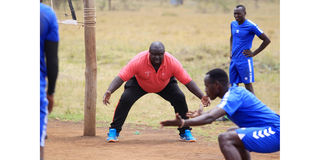 Kenya Prisons coach David Lung'aho
