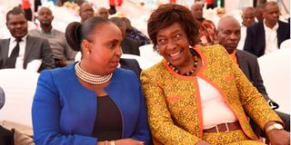 Carol Karugu and Charity Ngilu