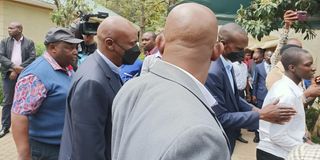 Gideon Moi arrives at SKM command centre in Karen kalonzo musyoka