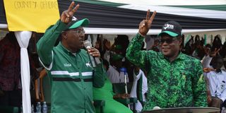 Moses Wetangula and Ken Lusaka