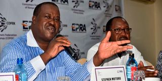 Cofek Secretary-General Stephen Mutoro