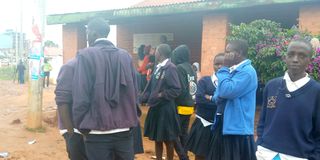 Learners stranded in Kapenguria town, West Pokot county after schools were closed on August 2, 2022