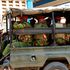 GSU Police Officers patrol at Kongowea area in Mombasa