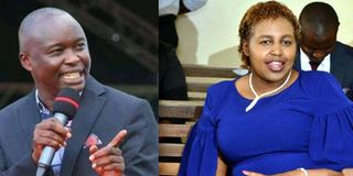 Newly elected UDA MPs Bernard Kitur (Nandi Hills) and Marianne Keitany (Aldai).
