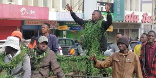 Youths in Eldoret in jovial mood ahead of big announcement by IEBC