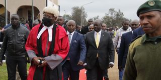 swearing-in ceremony of Nyeri Governor Mutahi Kahiga