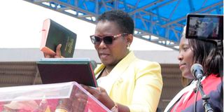Meru Governor Kawira Mwangaza takes oath of office