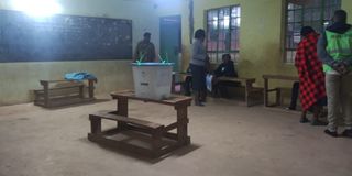 Lwenya Primary School polling station in Ikolomani, Kakamega