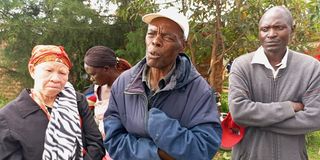 Mr Christopher Mukhango, 60, the grandfather of two siblings who were found dead in a shallow stream in Kwanza constituency