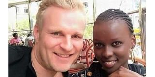Belgian Marc De Mesel and his girlfriend Felista Nyamathira Njoroge