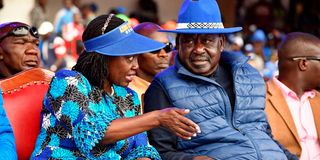 Raila Odinga and Martha Karua