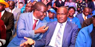 ODM MPs Opiyo Wandayi (Ugunja) and John Mbadi (nominated)