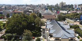 A view of Eldoret town. There is a push to elevate the town to a city status.
