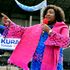 Ida Odinga at a rally