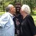 Edwin Chiloba with his adoptive parents 