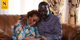 Raila Odinga condoles with Dr Barbara Magoha, widow of Cabinet Secretary Prof George Magoha