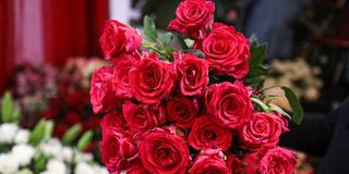 Rose flowers at Pien Flower shop at the City Market