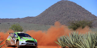 Karan Patel navigated by Tauseef Khan racing on a Ford Fiesta R2