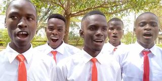 Kisii University Choir at the second edition of the Kenya Universities Performing Arts National Music Festival