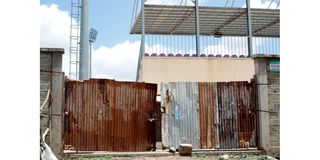 The entrance at Dandora Stadium in Nairobi