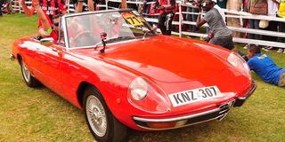 A 1972 Alfa Romeo 2000 Spider Sports car.