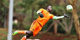 Harambee Stars goalkeeper Patrick Matasi