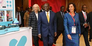 President William Ruto, US Ambassador to Kenya Meg Whitman