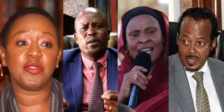MP Sabina Chege, Kanini Kega Isiolo Senator Fatuma Dullo and Adan Keynan