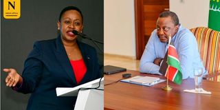 Sabina Chege Uhuru Kenyatta