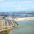 An aerial view of the port of Mombasa in December 2021. 