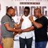 Kenyan boxer Daniel Wanyonyi (left) faces off with his Tanzanian opponent Karim "Mtu Kazi" Madonga
